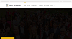 Desktop Screenshot of forodepresidentes.org